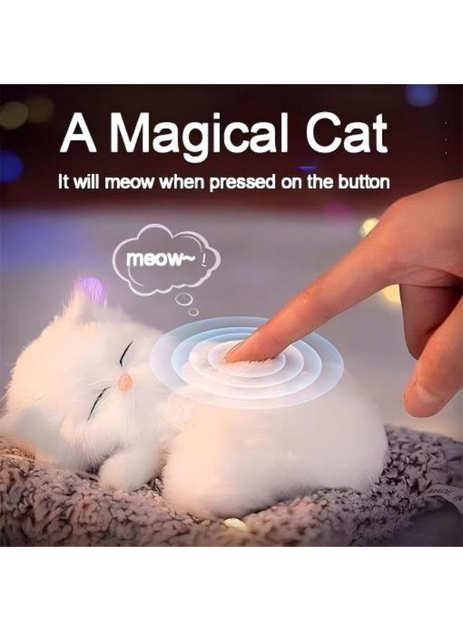 Realistic Sleeping Cat Toy，None Battery Need - Image 1